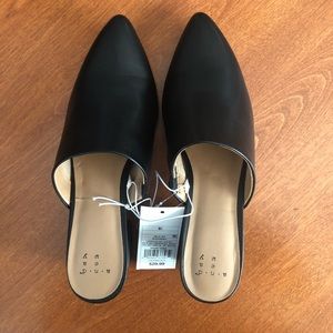 A New Day brand new black mules. Size 6.5